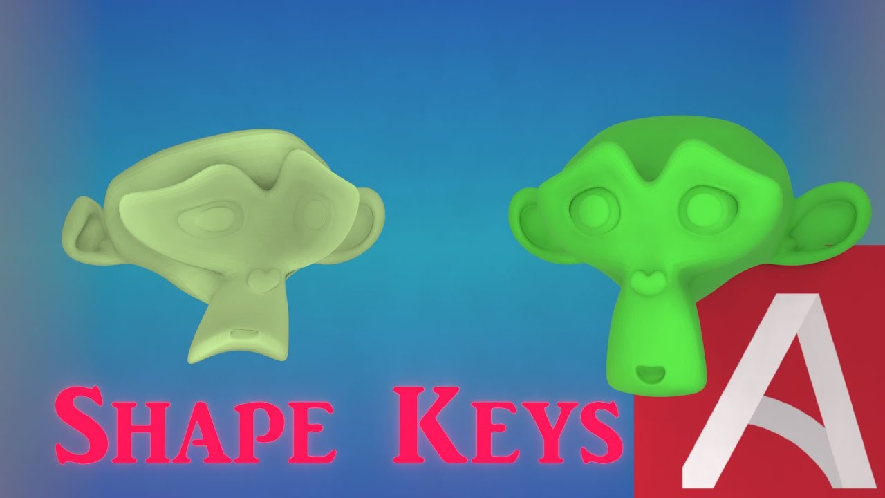 Using shape keys in Armory 3D