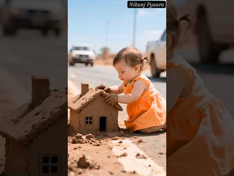 झोपड़ी बनाई… पर बारिश ने सब मिटा दिया 😭 | #trendingshorts #shorts #youtubeshorts #baby