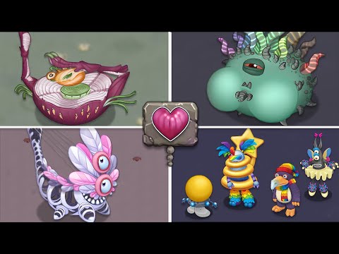 Rare Squot, Rare Larvaluss, Rare Blow’t, SkyPainting - Animations & Breeding (My Singing Monsters)