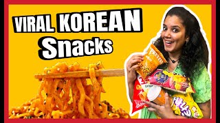 VIRAL KOREAN SNACKS TEST | #tamilvlog