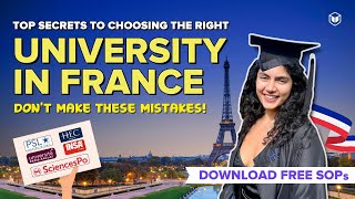 How to choose a university in France? | Public Universities in France | Study in France for Indians