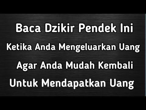 Baca dzikir ini ketika mengeluarkan uang, Agar Mendapatkan Uang Kembali