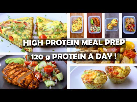 120g Protein A Day! 3 Days Low Calorie High Protein Meal Prep