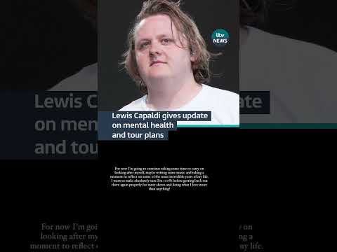 Lewis Capaldi says he's taking more time off to help his mental health #itvnews #lewiscapaldi
