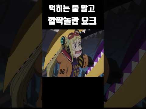 마즈성에게 잡아먹히는 줄 알고 깜짝 놀란 요크 #원피스 #onepiece