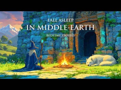 Fall Asleep to Tales of Middle Earth Lore | Cozy LOTR Fantasy Bedtime Stories & Firelight