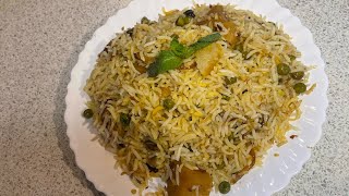 #Vegetarian-aloomatter-biryani recipes#AlooMatter-Biryani. #Vegetarians SavouryRice