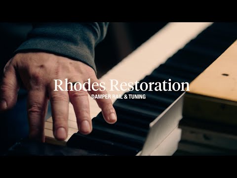 Rhodes Piano Restoration | Precision Adjustments – Damper Rail & Tuning