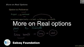 More on Real options