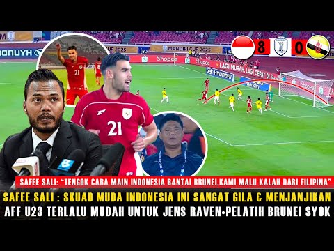 🔴REAKSI GILA SAFEE SALI & FANS MALAYSIA USAI INDONESIA OBOK² BRUNEI~SKUAD MUDA INDO GAK ADA OBAT