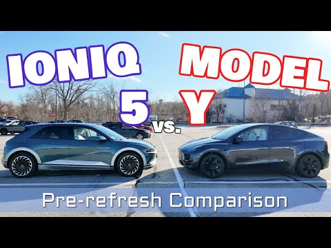 Tesla Model Y vs. Hyundai IONIQ 5: Electric Crossover Comparison  (Pre-Refresh!)