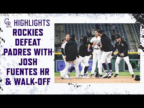 May 12, 2021- Padres vs. Rockies- Fuentes hits 2-run HR & Walk-Off Single in 3-2 win! video clip
