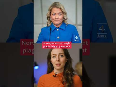 Norway minister caught plagiarising by student