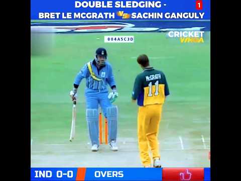 Double Sledge : Brett Lee McGrath Vs Sachin Ganguly 🔥🔥😱😱 #shorts #cricket #viral