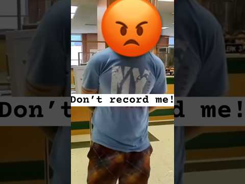 Guy gets mad when he realized he was being recorded and gave him the reaction he was looking for!