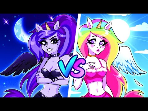 Dark vs Light Wings: The Twins! Good vs Evil Unicorn ❤️❤︎ || Decoding Love and Hate.