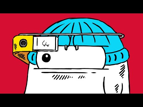 Computer im Gesicht