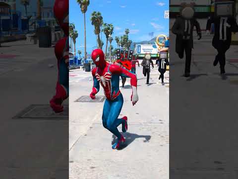 SKIBIDI TOILET WANT TO KIDNAP SPIDER MAN #shorts #gta5 #spiderman