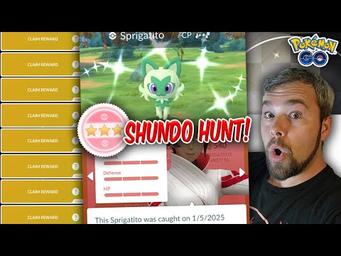 Shundo Sprigatito Hunt! This was ROUGH! (Pokémon GO)