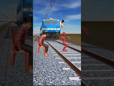 Cartoon dancing on the truck vs train - Funny magic video