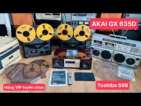 Cập bến AKAI GX 635D, TOSHIBA S98, ONKYO NF 07 full box hiếm lh,0967874679