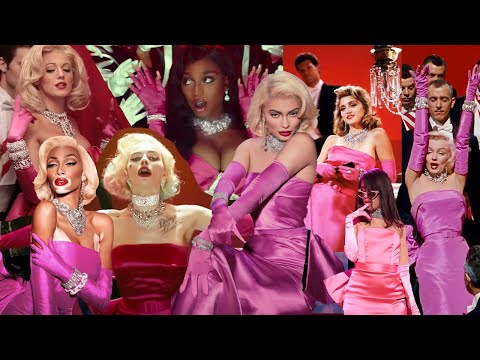 iconic fashion moments: marilyn monroe's pink dress 🎀👄💎