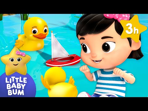 Row, row, in the Pond 🚣 | 🚌Wheels on the BUS Songs! 🚌 Nursery Rhymes for Kids