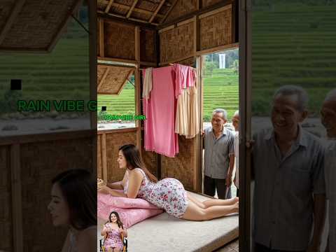 thunderstorms in the village huts make for a good night's sleep#rain #villagelife #asmrrain