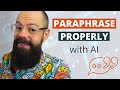 Effective Paraphrasing Techniques and Tools