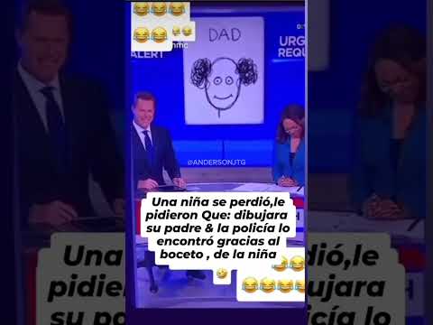 La niña dibujó a su papá y la policía lo encontró 😂👧✍️ #Humor #Viral #Risas #Shorts #foryou #Parati