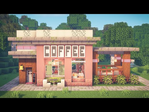 Minecraft | How to Build a Cafe (no mods or texture packs)