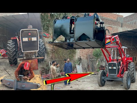 Brilliant Invention! How to Transform Local Tractor into Big Grapple Bucket Loader by Craftsmen