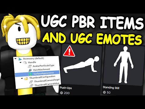 You can now make PBR UGC accessories! (ROBLOX UGC EMOTES COMING SOON)