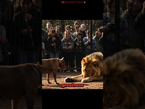 犬の動画サムネイル - Pitbull Dog VS Lion Come Face to Face at Cage! - Lion's Show Gone Wrong!