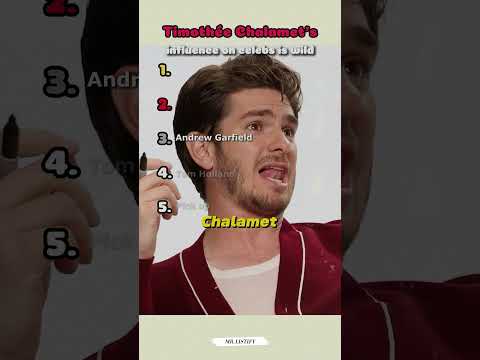 Timothรฉe Chalametโs influence on celebs is wild!! #timothytrain #ranking