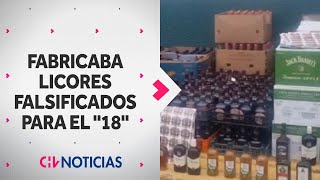 Capturan a hombre que FALSIFICABA LICORES para venderlos en previa de Fiestas Patrias - CHV Noticias