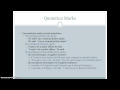 Punctuation in Quoting Techniques