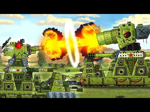 RATTE MET KARL-44! Samurai VS KV-44 - Cartoons about tanks