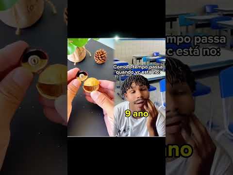 Como o tempo passa quando vc está no ensino fundamental Vs no ensino médio: kakakakak #shorts
