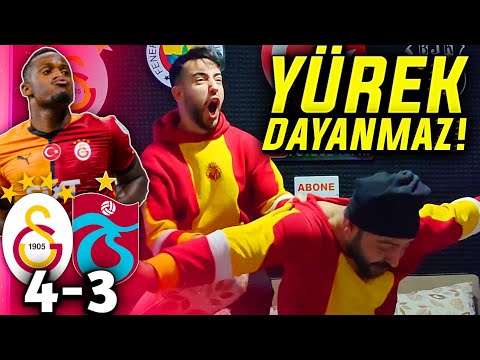 FANATİK GALATASARAYLILAR TRABZONSPOR MAÇINI İZLERSE | Galatasaray 4-3 Trabzonspor