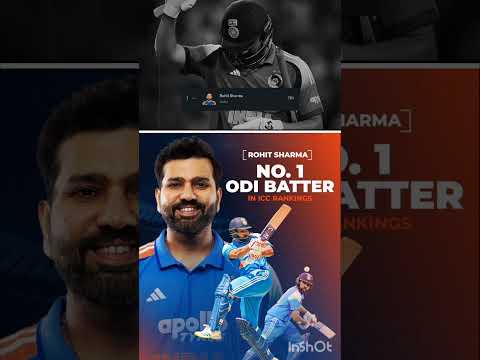 NO.1 ODI BATTER ROHIT SHARMA🔥#rohitsharma #indvsaus #icc #iccranking #cricket #cricketnews