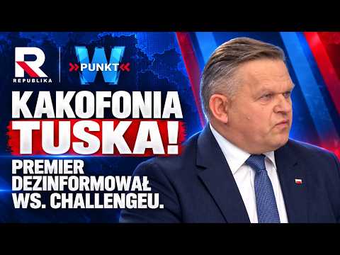 KAKOFONIA TUSKA! Wojciech Skurkiewicz: premier dezinformował ws. challenge'u! | W Punkt