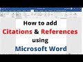 Citation and Bibliography Management