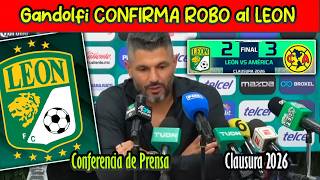 🔥🦁 BOMBA! Gandolfi ROMPE el SILENCIO tras DERROTA! Confirma ROBO del AMERICA! Conferencia de PRENSA