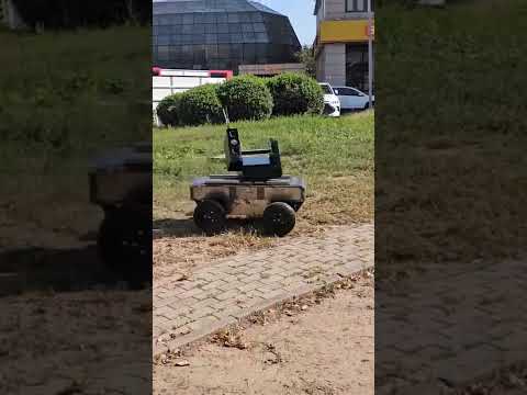 KINGSUNPRO 4X4 ROVER DOUBLE STEERING GEAR! #ugv #robot #rover #army robot