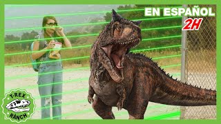 Seguridad especial en el Parque T-Rex 🦖 Videos de dinosaurios y juguetes para niños