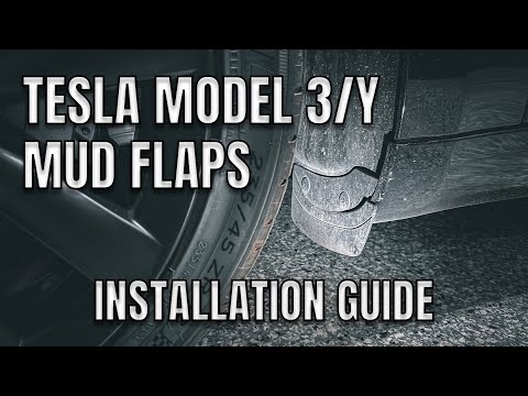 How To Install Mud Flaps For Tesla Model 3 & Tesla Model Y (It's easy)