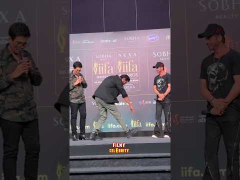 Rana daggubati touches SRK feet show respect#ranadaggubati#srk#bond