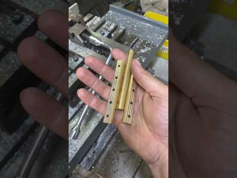Small product from brass #machine #hardworkworks #cnc #cncmill
