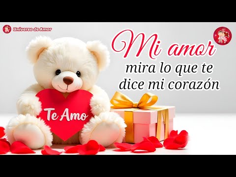 💝 Mi amor, eres mi felicidad completa ¡TE AMO! 🌹 Este mensaje de amor es para ti - DEDICATORIAS